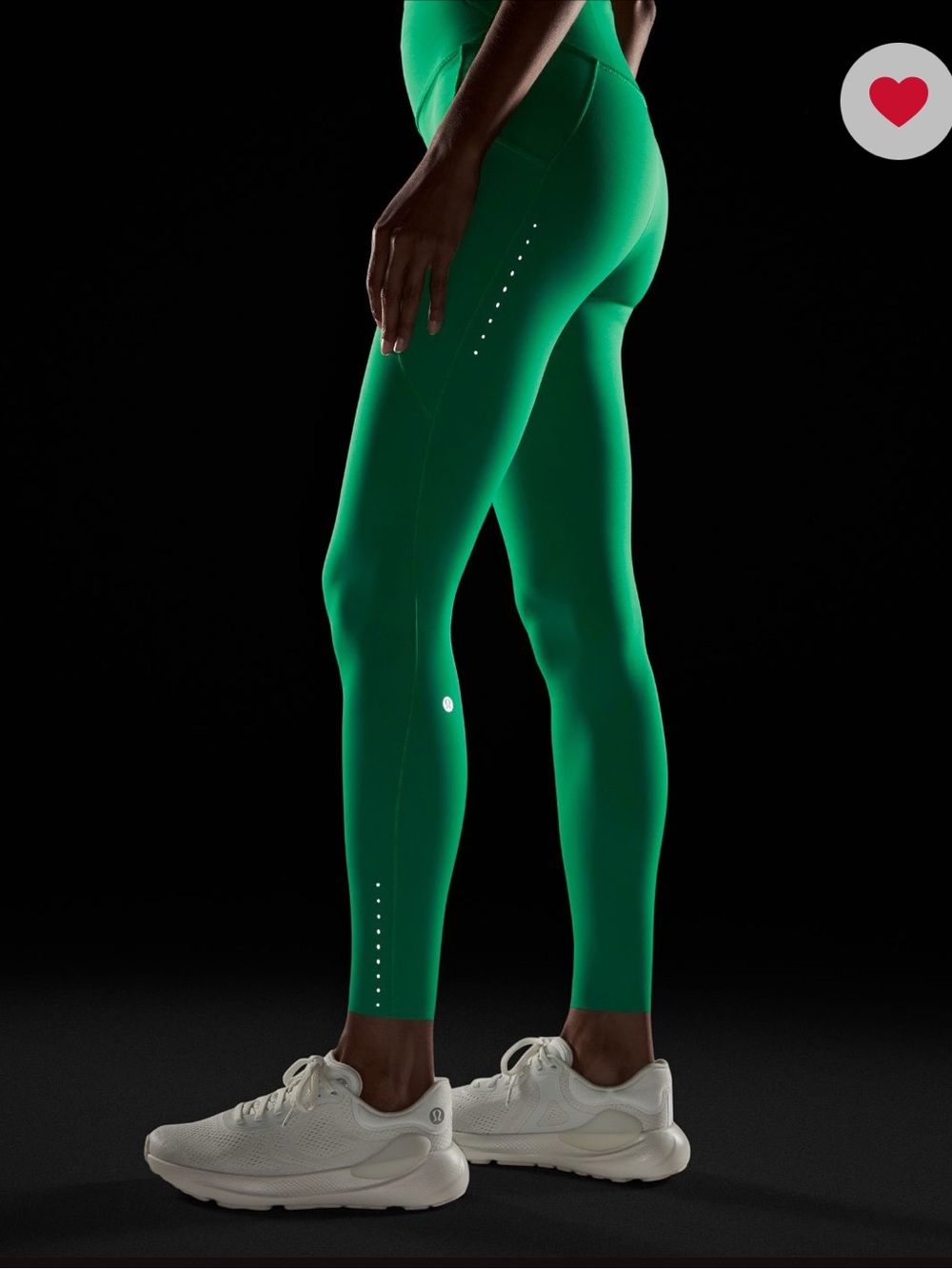lululemon Bright Green High-Waist Performance Leggings